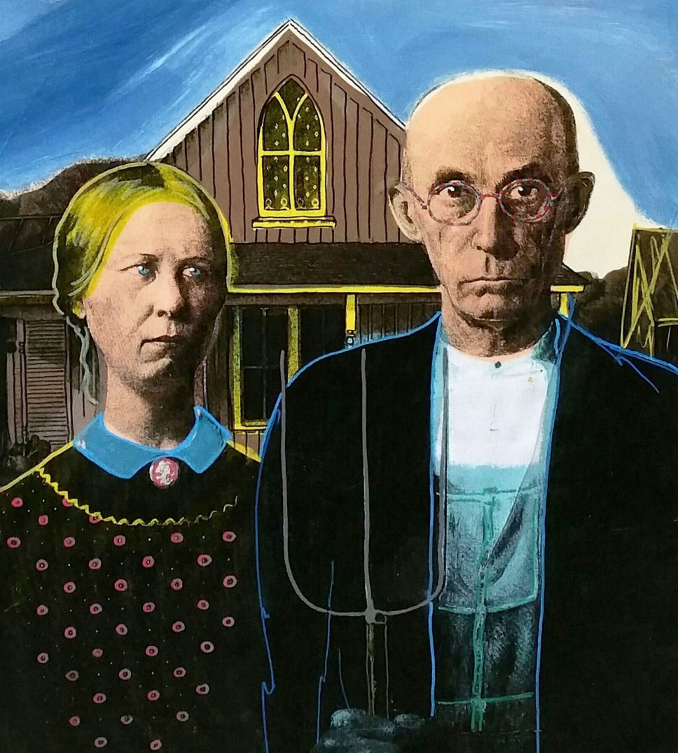 American Gothic – Steve Kaufman Pop Art